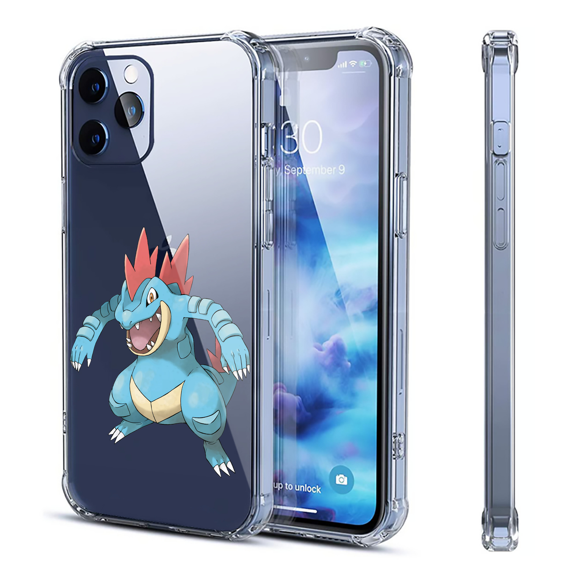 （画像用） ポケットモンスター Pokémon 【iPhone 12シリーズ対応】透明スマホケース（クリアソフトケース）